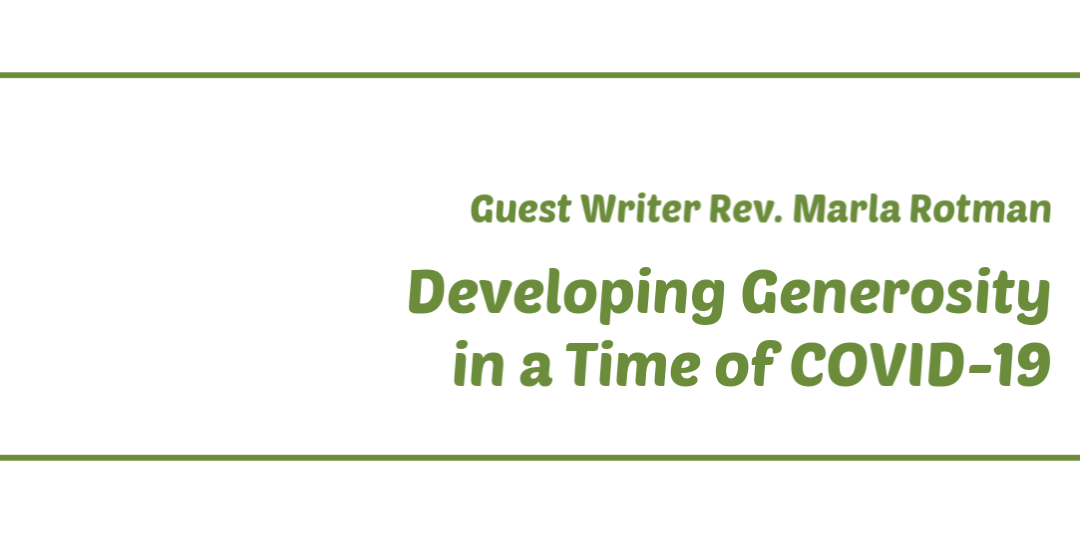 Developing Generosity in a Time of COVID-19